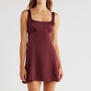 Abound Satin Tie Back Dress